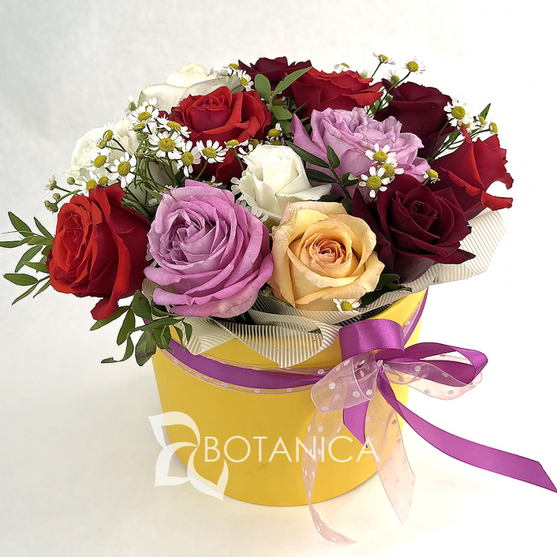 Коробка с розами «Аура»